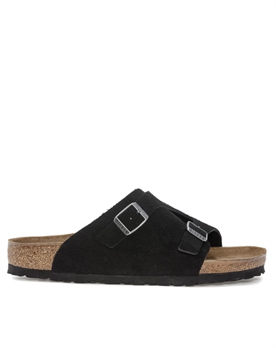 Zürich Suede Leather Sandal - Black - Birkenstock